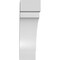 Ekena Millwork 5 1/2-in. W x 14-in. D x 18-in. H Merced Architectural Grade PVC Knee Brace BRCP055X14X18MRC - alternate 4